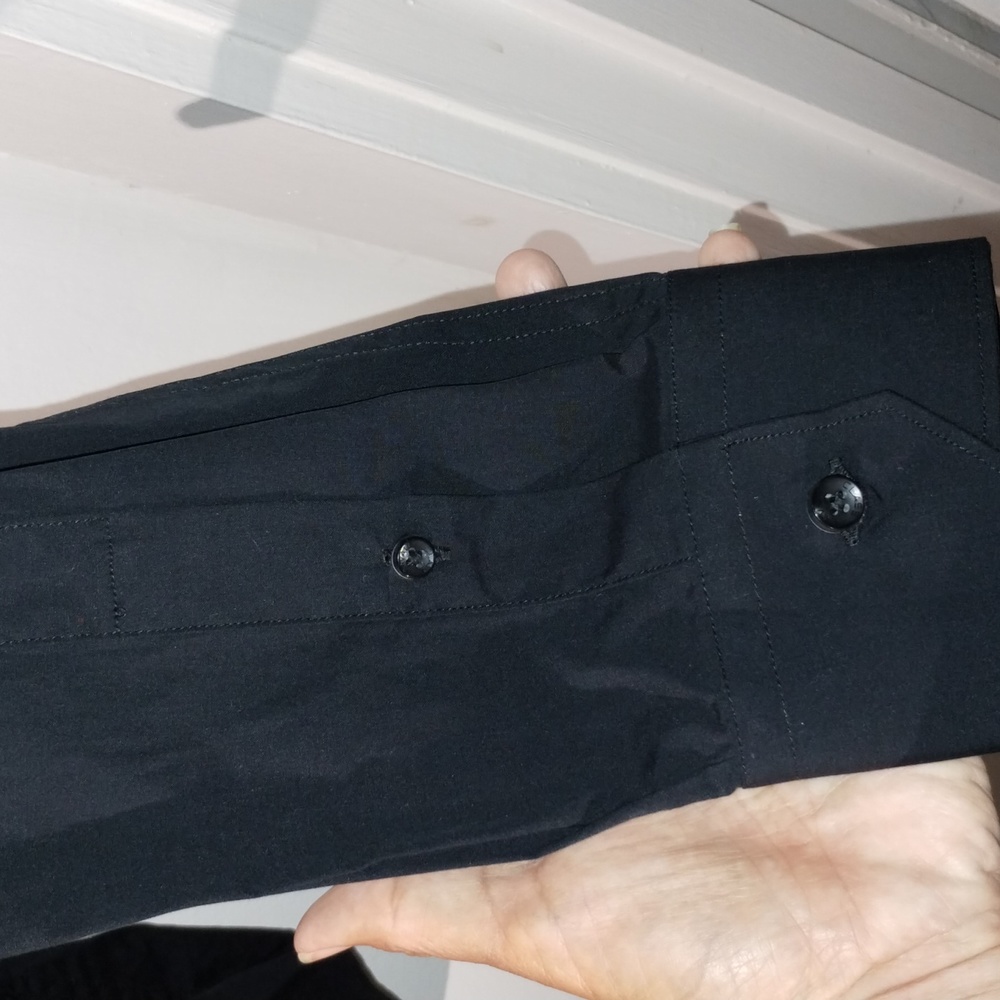 Cavalli Class Dress Shirt 17.5 Black nwt - Picture 5 of 11